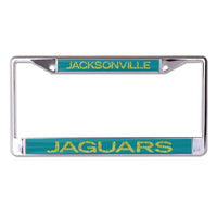 Jacksonville Jaguars GLITTER LETTERS Lic Plt Frame S/L Printed