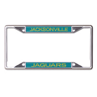 Jacksonville Jaguars GLITTER LETTERS Lic Plt Frame S/S Printed