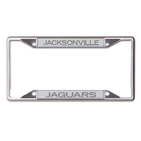 Jacksonville Jaguars FROSTED Lic Plt Frame S/S Printed