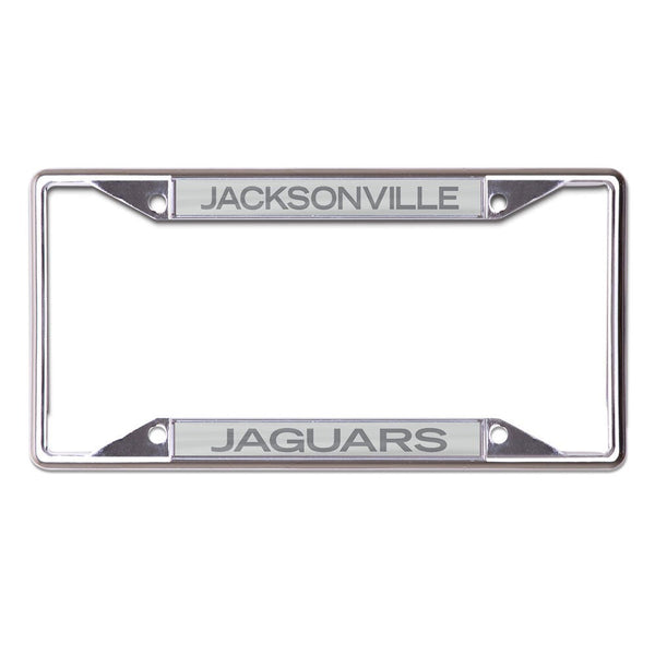 Jacksonville Jaguars FROSTED Lic Plt Frame S/S Printed