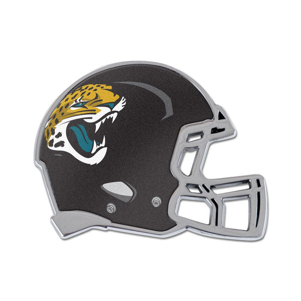 Jacksonville Jaguars HELMET Chrome Metal Domed Emblem