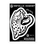 Jacksonville Jaguars Metallic Magnets 3" x 5"