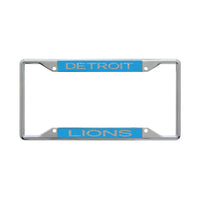 Detroit Lions GLITTER LETTERS Lic Plt Frame S/S Printed
