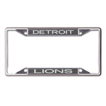 Detroit Lions CARBON Lic Plt Frame S/S Printed