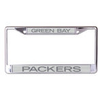 Green Bay Packers FROSTED Lic Plt Frame S/L Printed