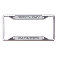 Green Bay Packers FROSTED Lic Plt Frame S/S Printed