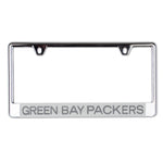 Green Bay Packers FROSTED Lic Plate Frame B/O Printed