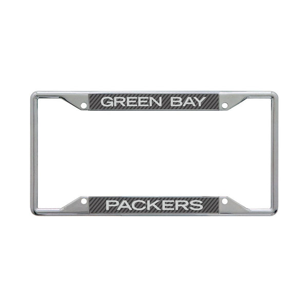 Green Bay Packers CARBON Lic Plt Frame S/S Printed