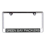 Green Bay Packers CARBON Lic Plate Frame B/O Printed