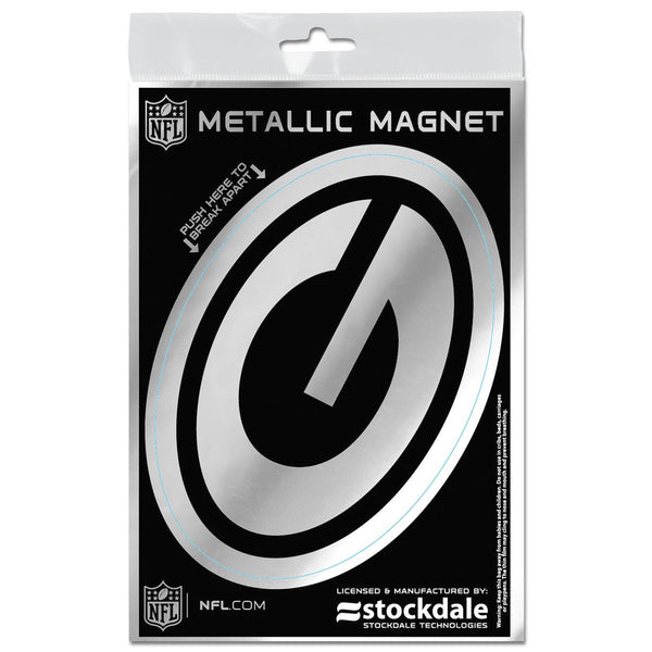 Green Bay Packers Metallic Magnets 3" x 5"