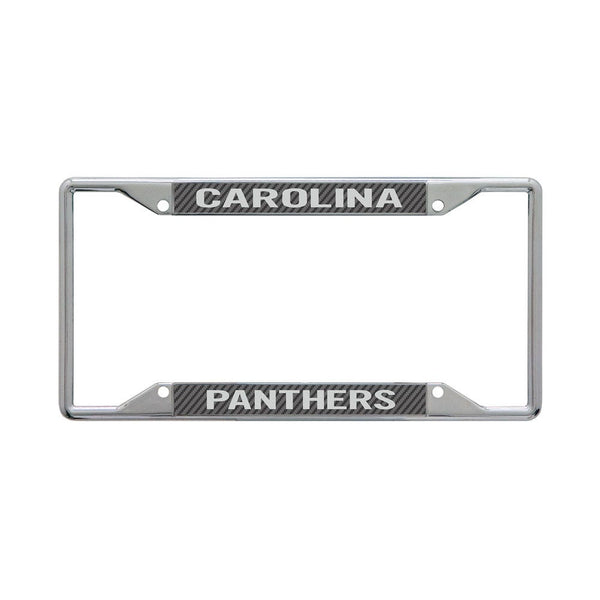 Carolina Panthers CARBON Lic Plt Frame S/S Printed