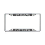 New England Patriots CARBON Lic Plt Frame S/S Printed