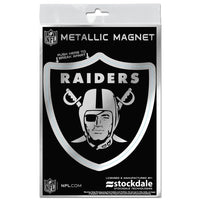Las Vegas Raiders Metallic Magnets 3" x 5"