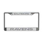 Baltimore Ravens FROSTED Lic Plt Frame S/L Printed