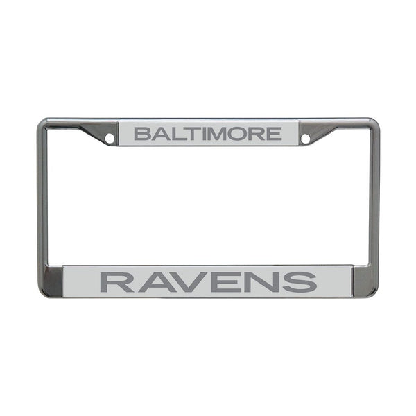 Baltimore Ravens FROSTED Lic Plt Frame S/L Printed