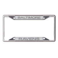 Baltimore Ravens FROSTED Lic Plt Frame S/S Printed
