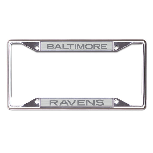 Baltimore Ravens FROSTED Lic Plt Frame S/S Printed