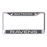 Baltimore Ravens CARBON Lic Plt Frame S/L Printed