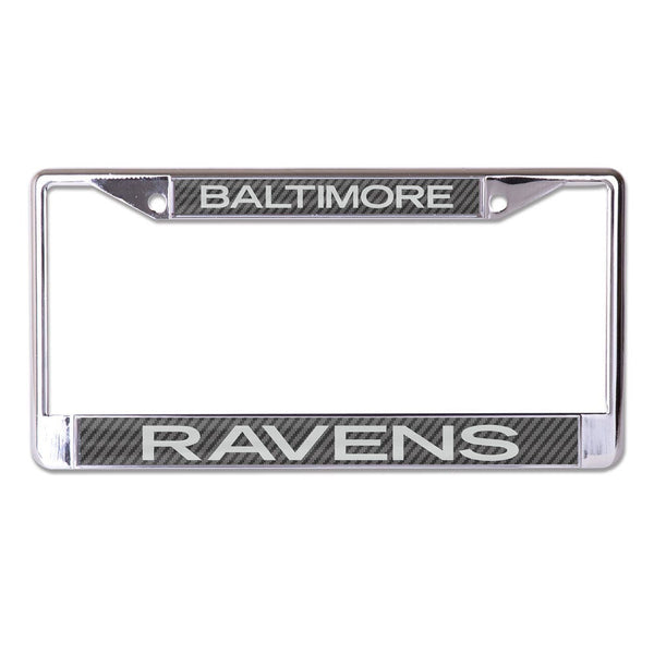 Baltimore Ravens CARBON Lic Plt Frame S/L Printed