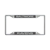 Baltimore Ravens CARBON Lic Plt Frame S/S Printed