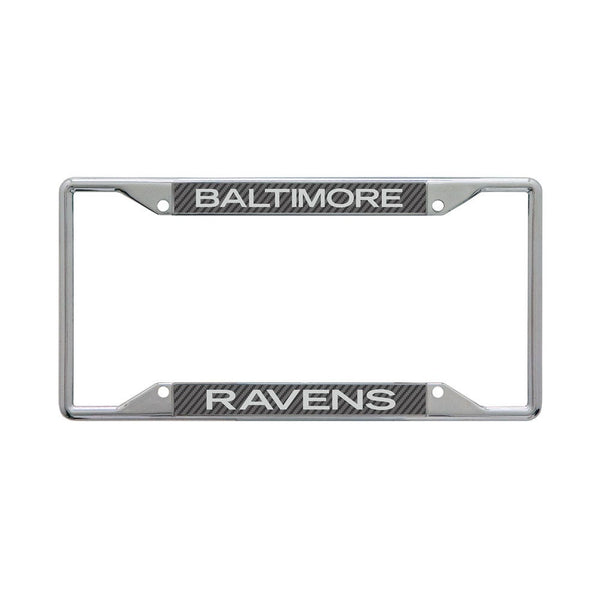 Baltimore Ravens CARBON Lic Plt Frame S/S Printed