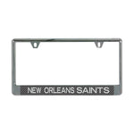 New Orleans Saints CARBON Lic Plate Frame B/O Printed