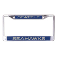 Seattle Seahawks GLITTER LETTERS Lic Plt Frame S/L Printed