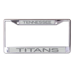Tennessee Titans FROSTED Lic Plt Frame S/L Printed