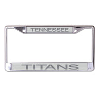 Tennessee Titans FROSTED Lic Plt Frame S/L Printed