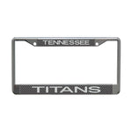 Tennessee Titans CARBON Lic Plt Frame S/L Printed