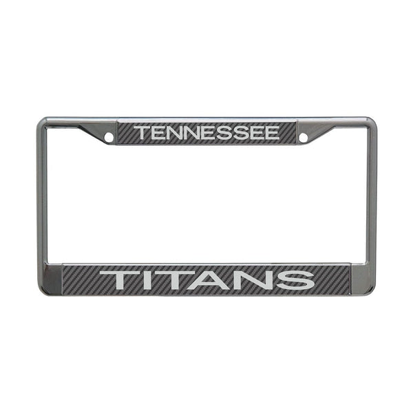Tennessee Titans CARBON Lic Plt Frame S/L Printed
