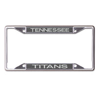 Tennessee Titans CARBON Lic Plt Frame S/S Printed