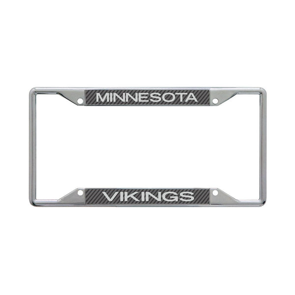 Minnesota Vikings CARBON Lic Plt Frame S/S Printed
