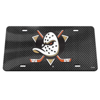 Anaheim Ducks CARBON Specialty Acrylic License Plate