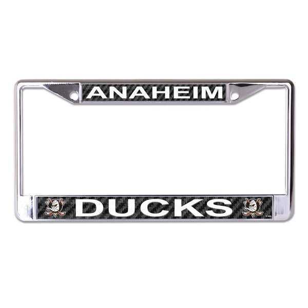 Anaheim Ducks CARBON Lic Plt Frame S/L Printed