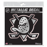 Anaheim Ducks Decal Metallic 6" x 6"