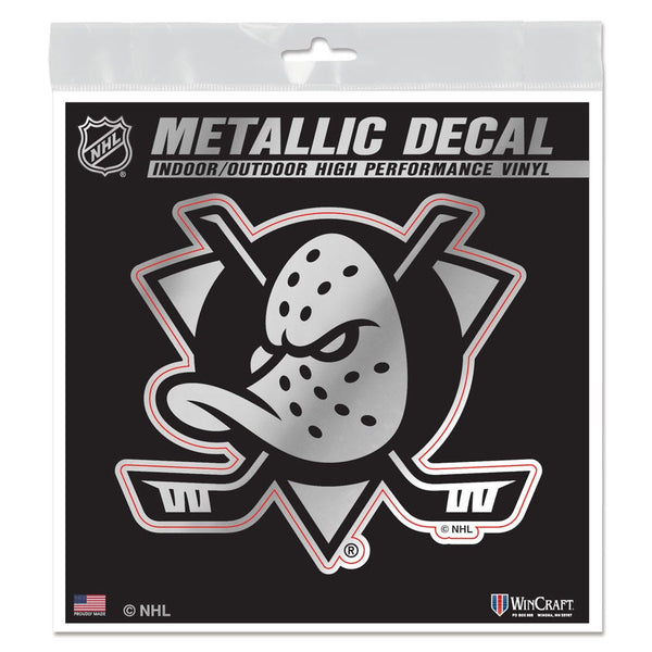 Anaheim Ducks Decal Metallic 6" x 6"