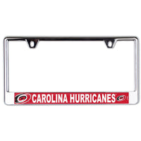 Carolina Hurricanes Lic Plate Frame B/O Printed