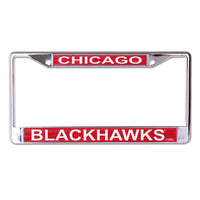 Chicago Blackhawks GLITTER Lic Plt Frame S/L Printed