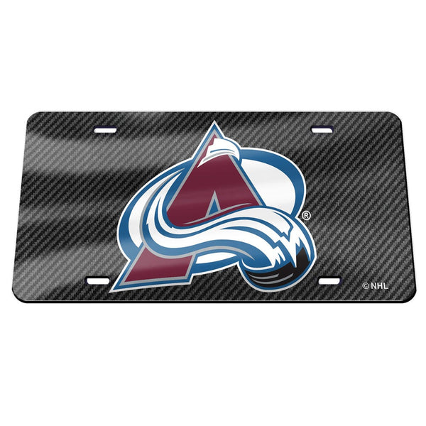 Colorado Avalanche Specialty Acrylic License Plate