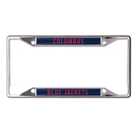 Columbus Blue Jackets Lic Plt Frame S/S Printed