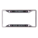 Columbus Blue Jackets CARBON Lic Plt Frame S/S Printed