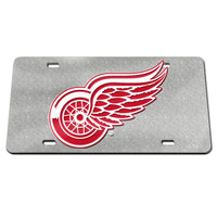 Detroit Red Wings GLITTER Specialty Acrylic License Plate