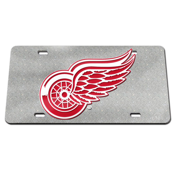 Detroit Red Wings GLITTER Specialty Acrylic License Plate