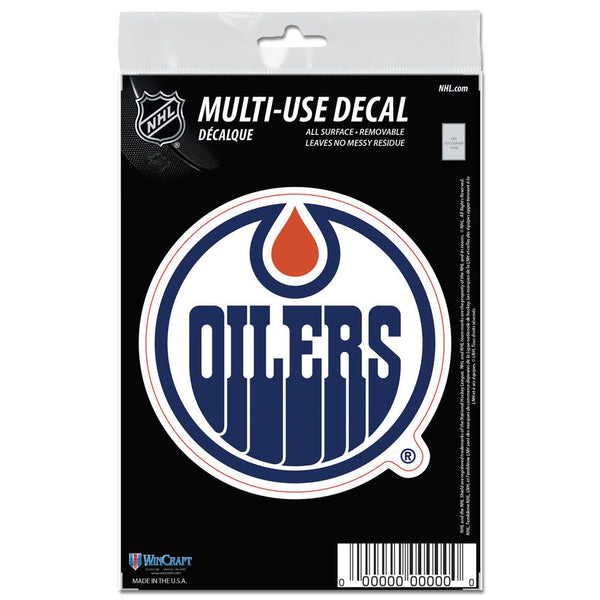 Edmonton Oilers All Surface Decals 3" x 5"