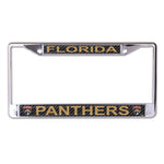 Florida Panthers CARBON Lic Plt Frame S/L Printed