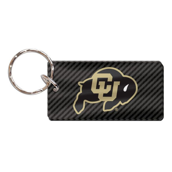 Wholesale-Colorado Buffaloes CARBON Keychain Rectangle