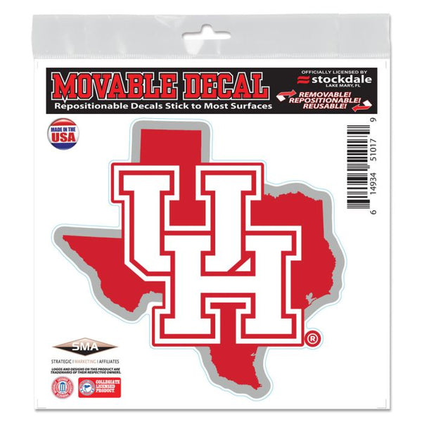 Wholesale-Houston Cougars All Surface Decal 6" x 6"