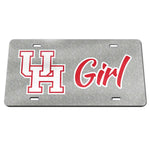 Wholesale-Houston Cougars GLITTER BACKGROUND Acrylic Classic License Plates