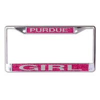 Wholesale-Purdue Boilermakers GLITTER BACKGROUND Lic Plt Frame S/L Printed